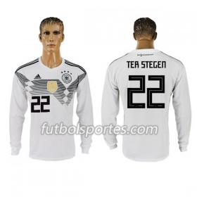 Camisetas Alemania Ter Stegen 22 Primera Equipacion Mundial 2018 Manga Larga